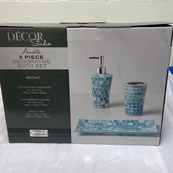 Decor Studio Annette 3-Pc. Bath Accessory Set - Picture 5 of 6
